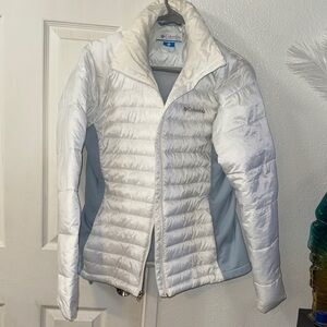 Columbia Women's Snow Jacket in White and Gray